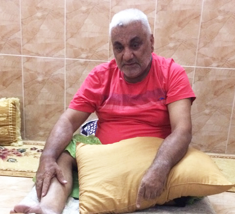 دوایین وێنه‌ی عه‌بدوڵڵا مه‌حموودی راهێنه‌ری دێرینی شاری هه‌ولێر له‌ كاتی نه‌خۆشییه‌كه‌ی. هه‌ولێر 14 ئه‌یلوولی 2017
